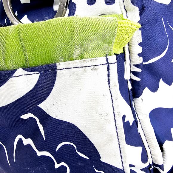 JuJuBe BFF Floral Diaper Bag & Pad Cobalt Blossoms Blue White Rare Discontinued - Picture 4 of 14